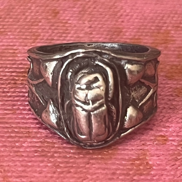 Vintage Inspired Art Nouveau Style Scarab Ring - Picture 1 of 8